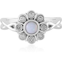 Australischer Opal-Silberring Australischer Opal-Silberring