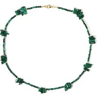 Malachit-Silberhalskette Malachit-Silberhalskette