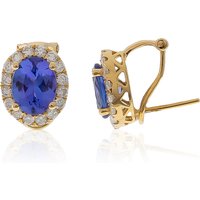 AAA-Tansanit-Goldohrringe (CIRARI) AAA-Tansanit-Goldohrringe (CIRARI)