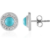 Sleeping Beauty-Türkis-Silberohrringe Sleeping Beauty-Türkis-Silberohrringe