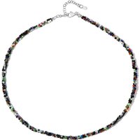 Edelstein-Silberhalskette Edelstein-Silberhalskette