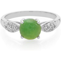 Kaiserlicher Chrysopras-Silberring Kaiserlicher Chrysopras-Silberring