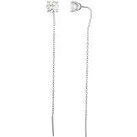 Weißer Topas-Silberohrringe Weißer Topas-Silberohrringe