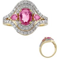 Pinkfarbener Saphir-Goldring (AMAYANI) Pinkfarbener Saphir-Goldring (AMAYANI)
