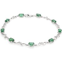 Sambia-Smaragd-Silberarmband Sambia-Smaragd-Silberarmband