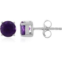 Sambia-Amethyst-Silberohrringe Sambia-Amethyst-Silberohrringe