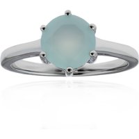 Aqua-Chalzedon-Silberring Aqua-Chalzedon-Silberring