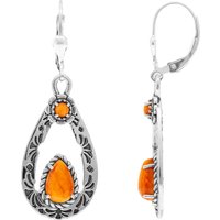 Orange Stachelauster-Silberohrringe (Desert Chic) Orange Stachelauster-Silberohrringe (Desert Chic)