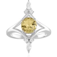 Gelber Beryll-Silberring Gelber Beryll-Silberring