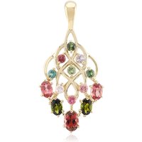 Brasilianischer Pinkfarbener Turmalin-Goldanhänger (Rifkind 1894 Collection) Brasilianischer Pinkfarbener Turmalin-Goldanhänger (Rifkind 1894 Collection)