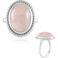 Rosenquarz-Silberring Rosenquarz-Silberring