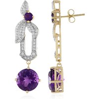 Sambia-Amethyst-Goldohrringe (SUHANA) Sambia-Amethyst-Goldohrringe (SUHANA)