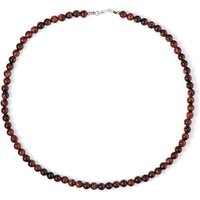 Rotes Tigerauge-Silberhalskette Rotes Tigerauge-Silberhalskette