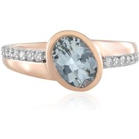 Brasilianischer Aquamarin-Silberring Brasilianischer Aquamarin-Silberring