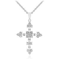 Weißer Topas-Silberhalskette Weißer Topas-Silberhalskette