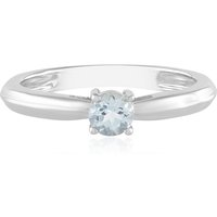 Brasilianischer Aquamarin-Silberring Brasilianischer Aquamarin-Silberring