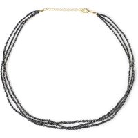 Schwarzer Diamant-Silberhalskette Schwarzer Diamant-Silberhalskette