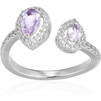 Lavendel-Amethyst-Silberring Lavendel-Amethyst-Silberring