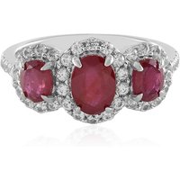 Madagaskar-Rubin-Silberring Madagaskar-Rubin-Silberring