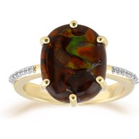 Feuerachat-Goldring Feuerachat-Goldring