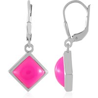 Himbeer-Chalzedon-Silberohrringe (MONOSONO COLLECTION) Himbeer-Chalzedon-Silberohrringe (MONOSONO COLLECTION)