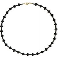 Edelstein-Silberhalskette Edelstein-Silberhalskette