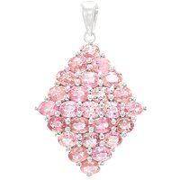 Padparadscha-Saphir-Silberanhänger Padparadscha-Saphir-Silberanhänger