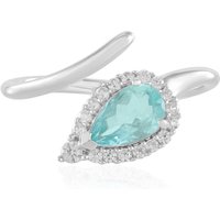 Blauer Apatit-Silberring Blauer Apatit-Silberring