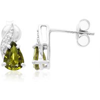 Kupfer-Turmalin-Silberohrringe Kupfer-Turmalin-Silberohrringe