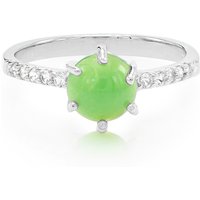 Kaiserlicher Chrysopras-Silberring Kaiserlicher Chrysopras-Silberring