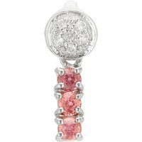 Padparadscha-Saphir-Silberanhänger Padparadscha-Saphir-Silberanhänger