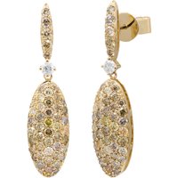 SI2 Fancy-Brillant-Goldohrringe (CIRARI) SI2 Fancy-Brillant-Goldohrringe (CIRARI)