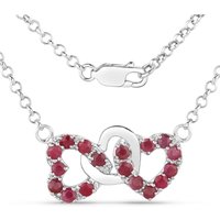 Rubin-Silberhalskette Rubin-Silberhalskette