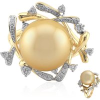 Goldene Kabira-Südseeperlen-Goldring (TPC) Goldene Kabira-Südseeperlen-Goldring (TPC)