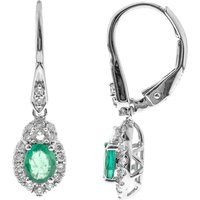 AAA-Sambia-Smaragd-Goldohrringe AAA-Sambia-Smaragd-Goldohrringe