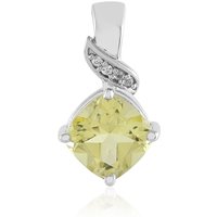 Limonen-Quarz-Silberanhänger Limonen-Quarz-Silberanhänger