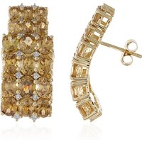 Champagner-Zirkon-Goldohrringe (de Melo) Champagner-Zirkon-Goldohrringe (de Melo)