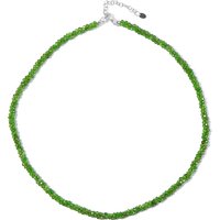 Russischer Diopsid-Silberhalskette Russischer Diopsid-Silberhalskette