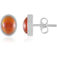 Roter Onyx-Silberohrringe Roter Onyx-Silberohrringe
