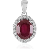 Madagaskar-Rubin-Silberanhänger Madagaskar-Rubin-Silberanhänger