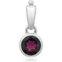 Mosambik-Granat-Silberanhänger Mosambik-Granat-Silberanhänger