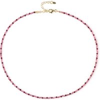 Edelstein-Silberhalskette Edelstein-Silberhalskette