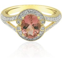 Brasilianischer Pinkfarbener Turmalin-Goldring (Annette) Brasilianischer Pinkfarbener Turmalin-Goldring (Annette)