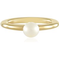 Weiße Süßwasserzuchtperlen-Silberring Weiße Süßwasserzuchtperlen-Silberring