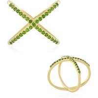 Russischer Diopsid-Silberring Russischer Diopsid-Silberring