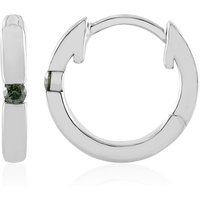 Blauer I2 Brillant-Silberohrringe Blauer I2 Brillant-Silberohrringe