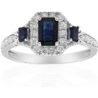 Blauer Ceylon-Saphir-Goldring Blauer Ceylon-Saphir-Goldring