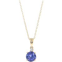 AAA-Tansanit-Goldhalskette (CIRARI) AAA-Tansanit-Goldhalskette (CIRARI)