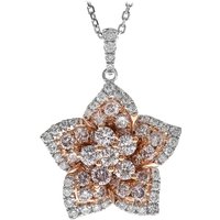 Pinkfarbener I1 Brillant-Goldhalskette (CIRARI) Pinkfarbener I1 Brillant-Goldhalskette (CIRARI)