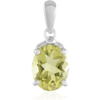 Limonen-Quarz-Silberanhänger Limonen-Quarz-Silberanhänger